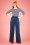 Nelly Bly Classy Trousers Années 40 en Navy