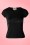 50s Alice Plain T-Shirt in Black