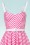 Vixen by Micheline Pitt - Dollface Swing-Kleid in rosa und weißen Streifen 5