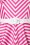 Vixen by Micheline Pitt - Dollface Swing-Kleid in rosa und weißen Streifen 4