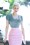 Vixen by Micheline Pitt - 50s Vixen Pencil Skirt in Baby Pink 5