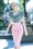Vixen by Micheline Pitt - 50s Vixen Pencil Skirt in Baby Pink 4