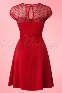 Steady Clothing - 50s Madeline Hearts Only Swing Dress in Red 3