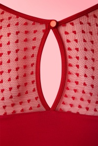 Steady Clothing - Madeline Hearts Only swingjurk in rood 6