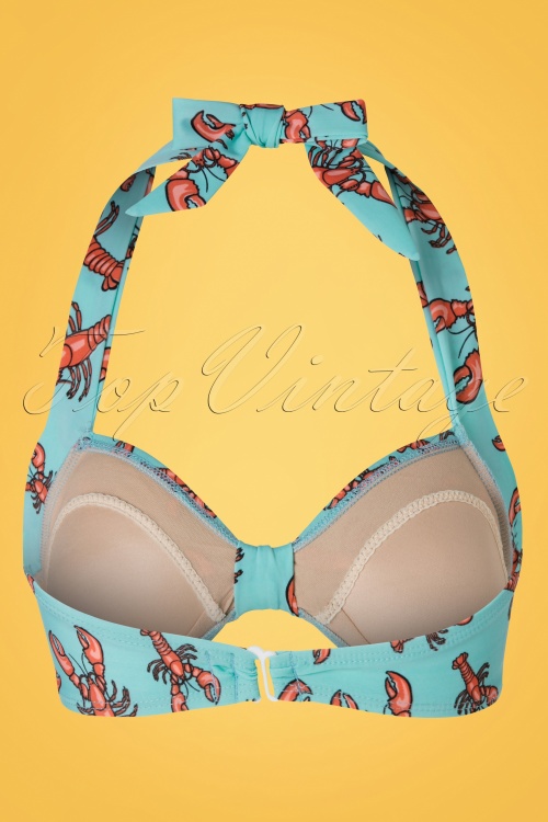 Esther Williams - Classic Lobster Bikini Années 50 en Bleu 5