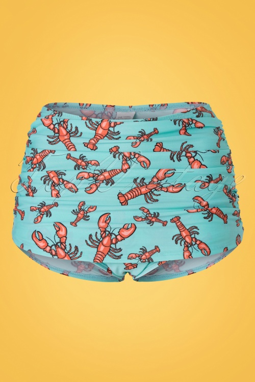 Esther Williams - Classic Lobster Bikini Années 50 en Bleu 7