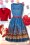 Lindy Bop - 50s Audrey Fairground Swing Dress in Blue 8