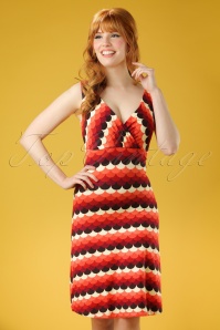 King Louie - 70s Ginger Frisky Dress in Rumba Red