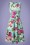 Vintage Chic for Topvintage - Veronica Floral Flare Kleid in Mintblau 2