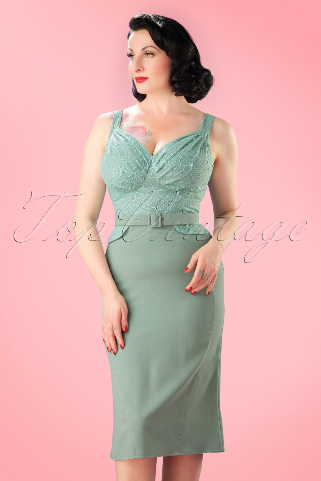 1950s Style Dresses Pinup Dresses Swing Dresses 7273