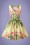 Lady V by Lady Vintage - Tea Flamingo Swing Dress Années 50 en Jaune Clair 7