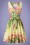 Lady V by Lady Vintage - Tea Flamingo Swing Dress Années 50 en Jaune Clair 5
