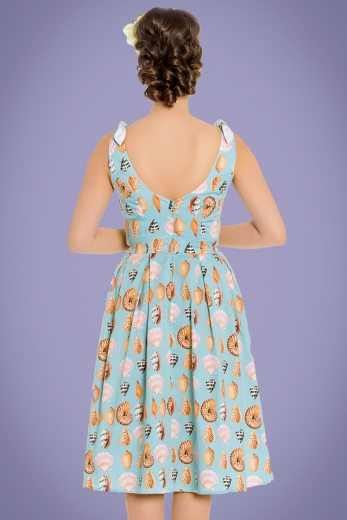 Bunny - 50s Maya Bay Swing Dress in Light Blue 7