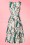 Lady V by Lady Vintage - Hepburn Peacock Swing-jurk in ivoorwit 5