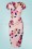 Vintage Chic for Topvintage - Madeline Floral Pencil Dress Années 50 en Rose Pastel 2