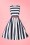 Dolly and Dotty - 50s Annie Stripes Swing Dress in Navy and White 3