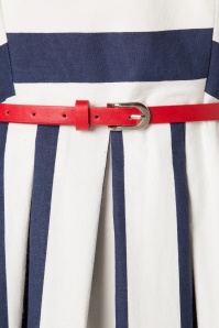 Dolly and Dotty - Annie Stripes Swing-Kleid in Navy und Weiß 5