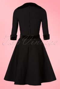 Pinup Couture - 50s Lorelei Swing Dress in Black 6