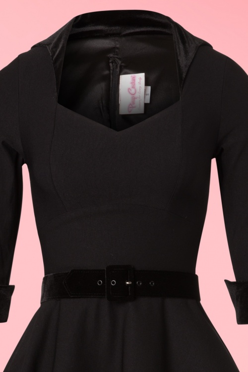 Pinup Couture - Lorelei swingjurk in zwart 3