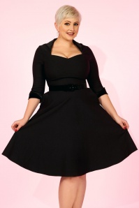 Pinup Couture - 50s Lorelei Swing Dress in Black 7