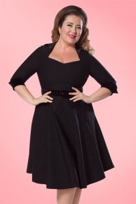 Pinup Couture - 50s Lorelei Swing Dress in Black 8