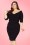 Pinup Couture 50s Monica Dress in Black Matte Jersey Knit from Laura Byrnes Black Label 10799 4