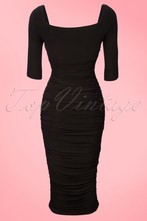 Pinup Couture - 50s Monica Dress in Black from Laura Byrnes Black Label  13