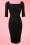 Pinup Couture 50s Monica Dress in Black Matte Jersey Knit from Laura Byrnes Black Label 44 4404 02W