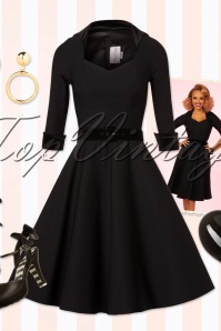 Pinup Couture - Lorelei Swing Dress Années 50 en Noir 9