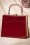La Parisienne - 50s Leona Lacquer Lock Bag in Red 2