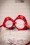 ZaZoo - Alice Satin Hair Band with Roses Années 50 en Rouge 4