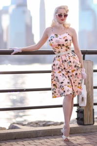 Lindy Bop - Marlene Miami Swing Dress Années 50 en Rose Pastel 4