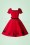 Heart of Haute - 50s Simone El Gato Gomez Swing Dress in Red 7