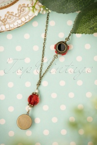 Sweet Cherry - 40s I Love My Red Roses Necklace 4