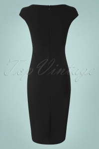 Vintage Chic for Topvintage - 50s Anita Pencil Dress in Black 5
