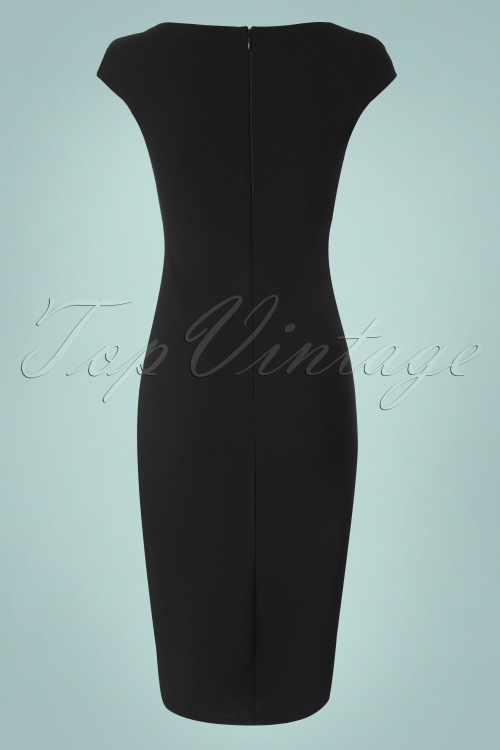 Vintage Chic for Topvintage - 50s Anita Pencil Dress in Black 5