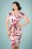 Vintage Chic for Topvintage - 50s Madeline Floral Pencil Dress in Pastel Pink