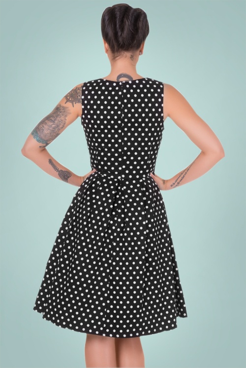 Dolly and Dotty - Lola Swingjurk met polkadots in zwart 5