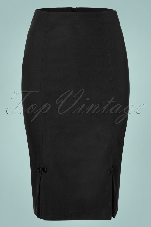 Banned Retro - 50s Guideing Light Pencil Skirt in Black 2
