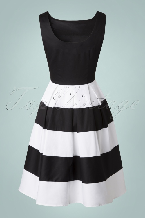 Dolly and Dotty - 50s Anna Dress in Black and White 6