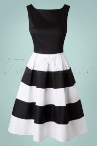 Dolly and Dotty - 50s Anna Dress in Black and White 2