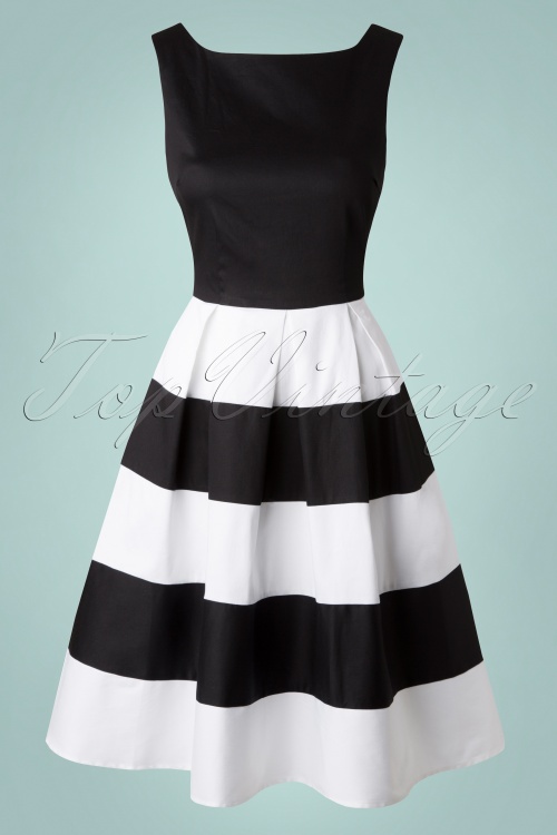 Dolly and Dotty - 50s Anna Dress in Black and White 2