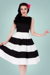 Dolly and Dotty - 50s Anna Dress in Black and White 3