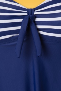 Belsira - Sophia Striped Swimdress Années 50 en Bleu 5