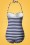 Belsira - 50s Nancy Stripes Halter Swimsuit in Navy and White 7