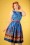 Lindy Bop - Audrey Fairground Swingkleid in Blau