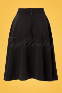 Steady Clothing - High Waisted Thrills Skirt swing Années 50 en Noir 4