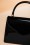 La Parisienne - 60s Lillian Lacquer Flap Bag in Black 3