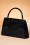 La Parisienne - 60s Lillian Lacquer Flap Bag in Black 2