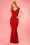 Vintage Chic for Topvintage - Rachelle Maxi Dress Années 50 en Rouge